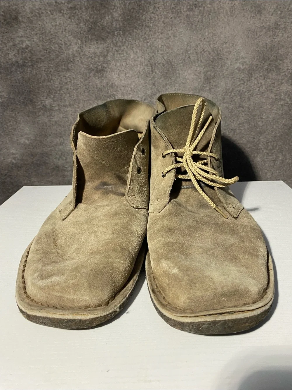 Clarks Originals Men's Desert Boot Sand Suede Chukka Crepe Sole Size 14 M